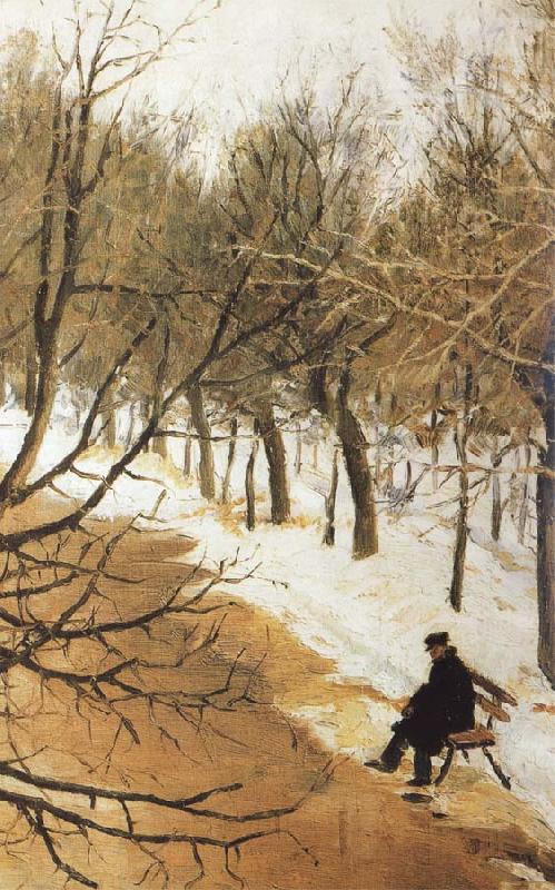 Vasily Surikov Boulevard Zubov in Winter oil painting picture